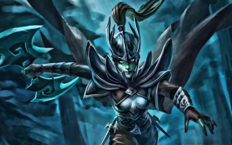 phantom assassin female characters dota 2 darkness artwork