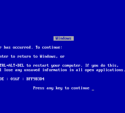 windows 9x bsod