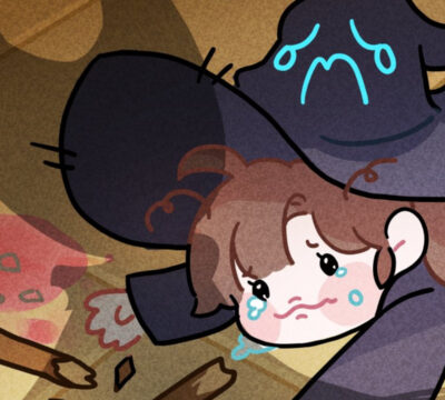 little witch in the woods