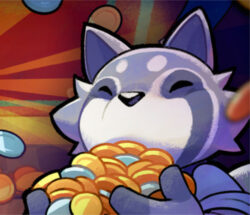 raccoon coin pusher roguelike